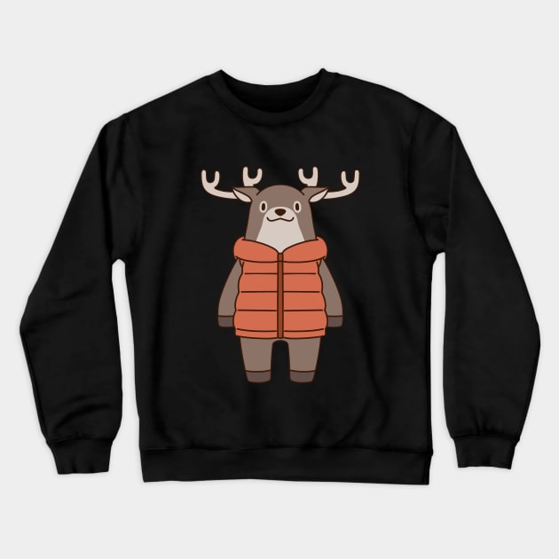 Stag with vest Crewneck Sweatshirt by JamesCMarshall